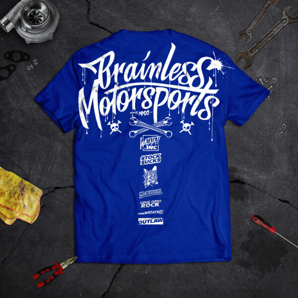 TEE-SHIRT WATATA BRAINLESS BLEU