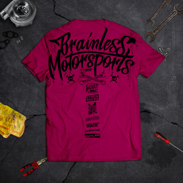 TEE-SHIRT WATATA BRAINLESS FUSHIA