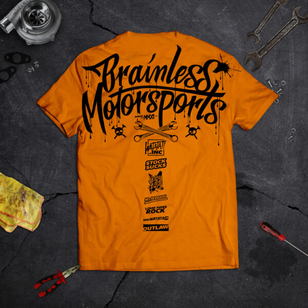 TEE-SHIRT WATATA BRAINLESS ORANGE