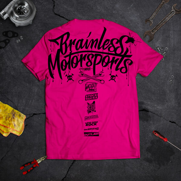 TEE-SHIRT WATATA BRAINLESS FUSHIA